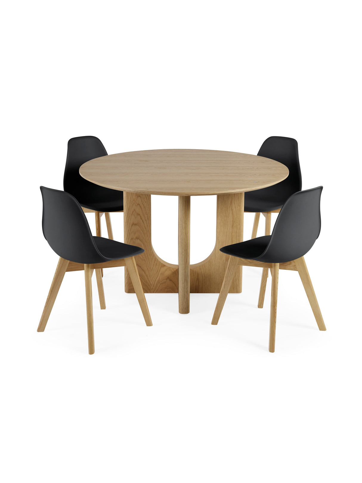Agatha Plastic Dining Chair (Set of 2)