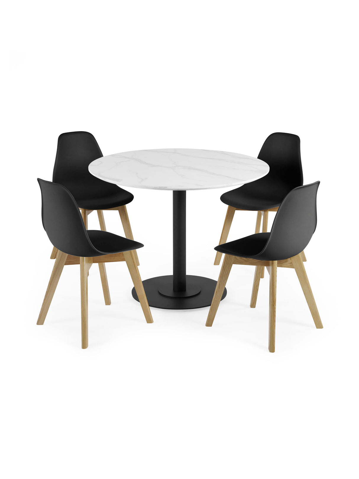 Agatha Plastic Dining Chair (Set of 2)