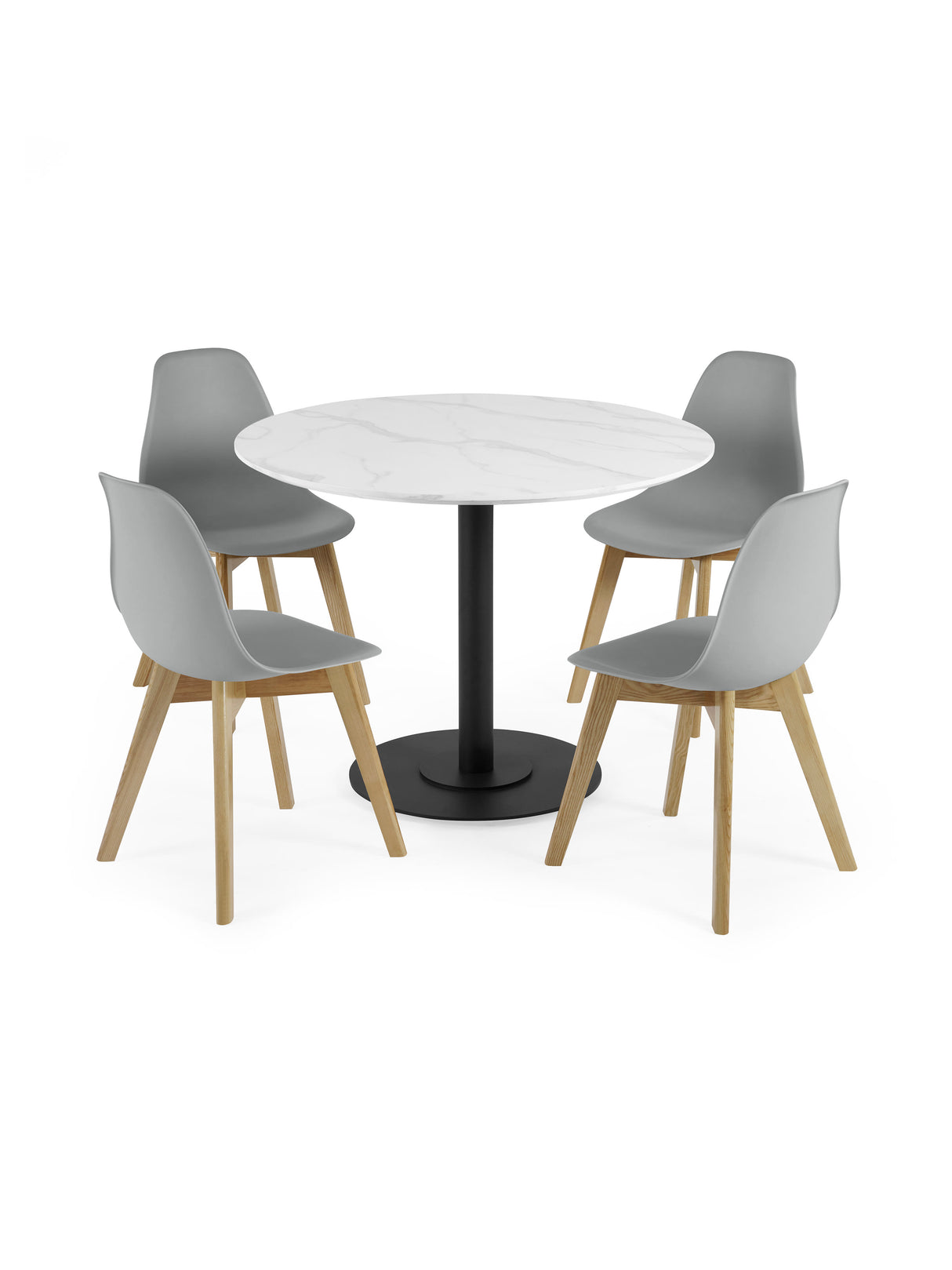 Agatha Plastic Dining Chair (Set of 2)