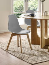 Agatha Plastic Dining Chair (Set of 2)