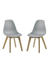 Agatha Plastic Dining Chair (Set of 2)