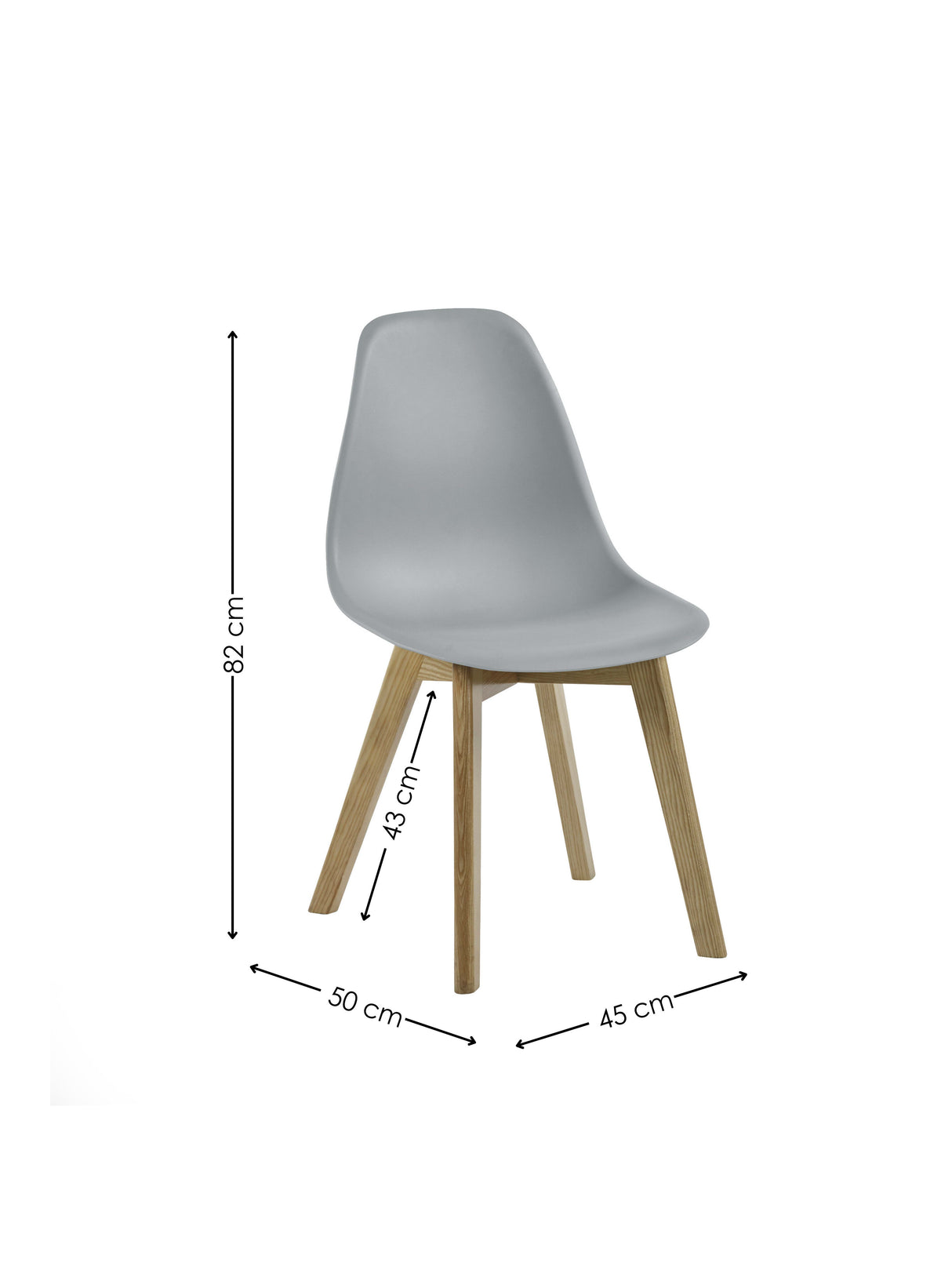 Agatha Plastic Dining Chair (Set of 2)