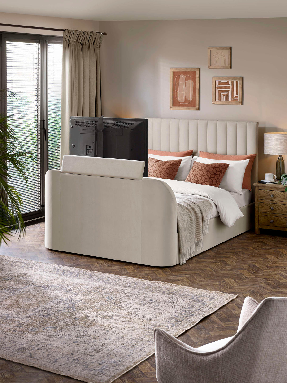 Alana Side-Lift Ottoman TV Bed