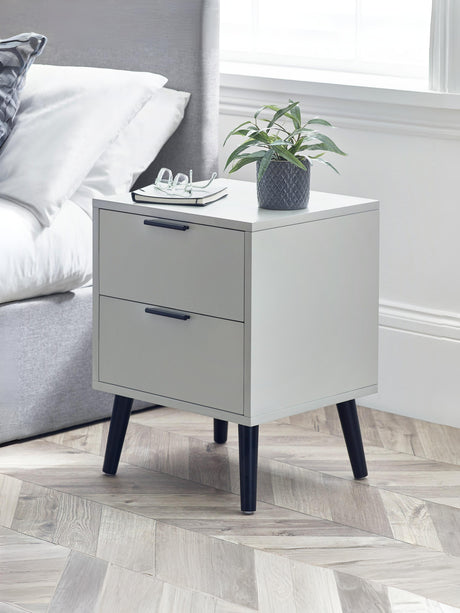 Alba 2 Drawer Bedside Table
