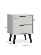 Alba 2 Drawer Bedside Table