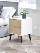 Alba 2 Drawer Bedside Table