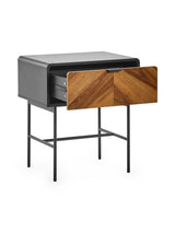 Alvin Chevron 1 Drawer Side Table