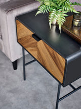 Alvin Chevron 1 Drawer Side Table