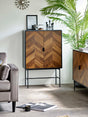 Alvin Chevron 2 Door Storage Cabinet