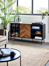 Alvin Chevron 2 Door Wide Sideboard