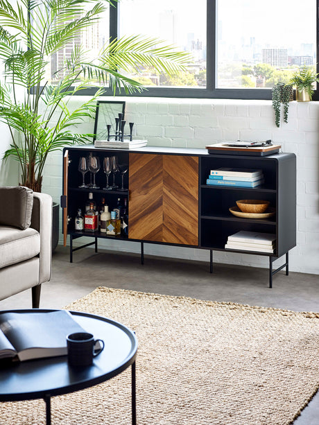 Alvin Chevron 2 Door Wide Sideboard