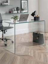 Amalfi Bent Glass Desk