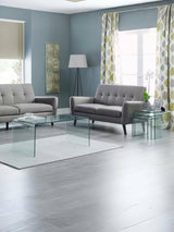 Amalfi Bent Glass Desk
