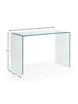 Amalfi Bent Glass Desk