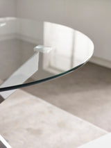 Anderson Round Glass Top 4 Seater Dining Table