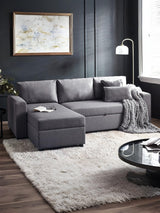 Angel Upholstered Chaise Sofa Bed with Storage