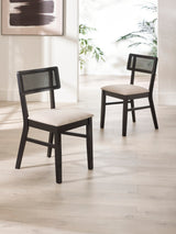 Annika Rattan Back Dining Chair (Set of 2)