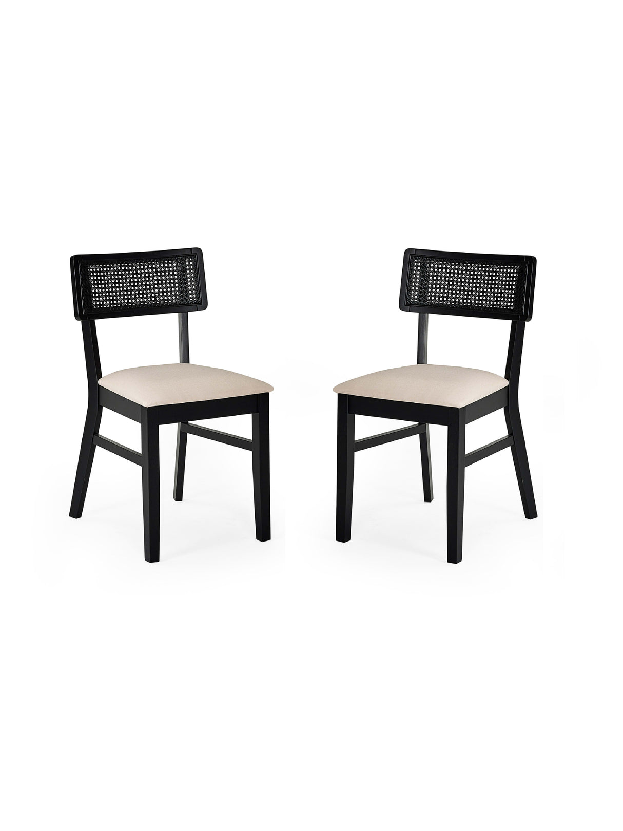 Annika Rattan Back Dining Chair (Set of 2)