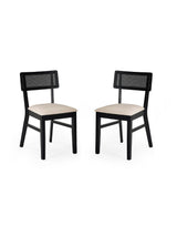 Annika Rattan Back Dining Chair (Set of 2)