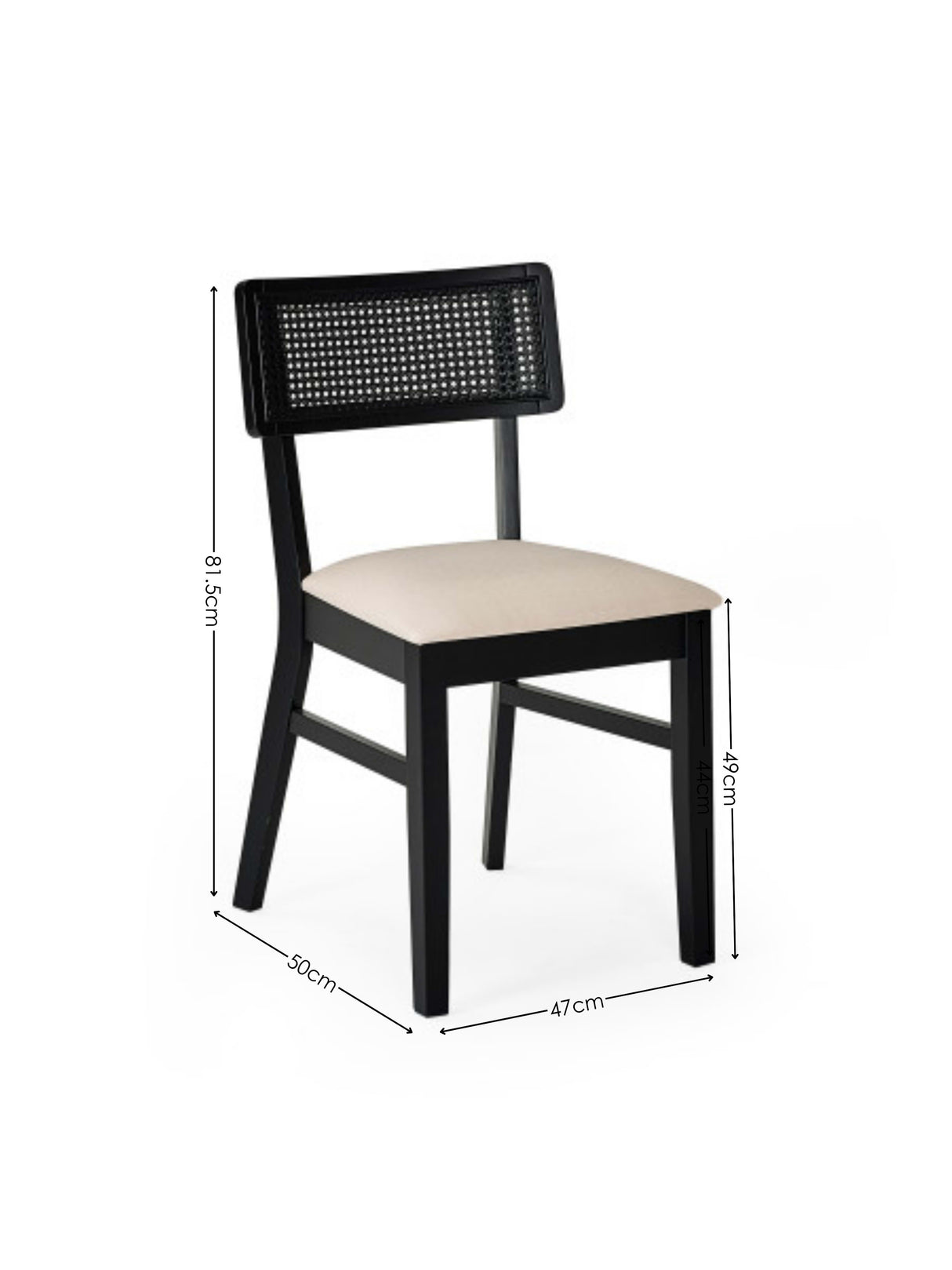 Annika Rattan Back Dining Chair (Set of 2)