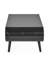 Apollo Curved Rectangular Coffee Table with Shelf