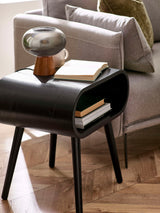 Apollo Curved Square Side Table with Shelf