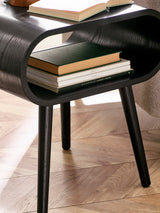 Apollo Curved Square Side Table with Shelf