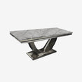 Arial Coffee Table with Grey Marble Top