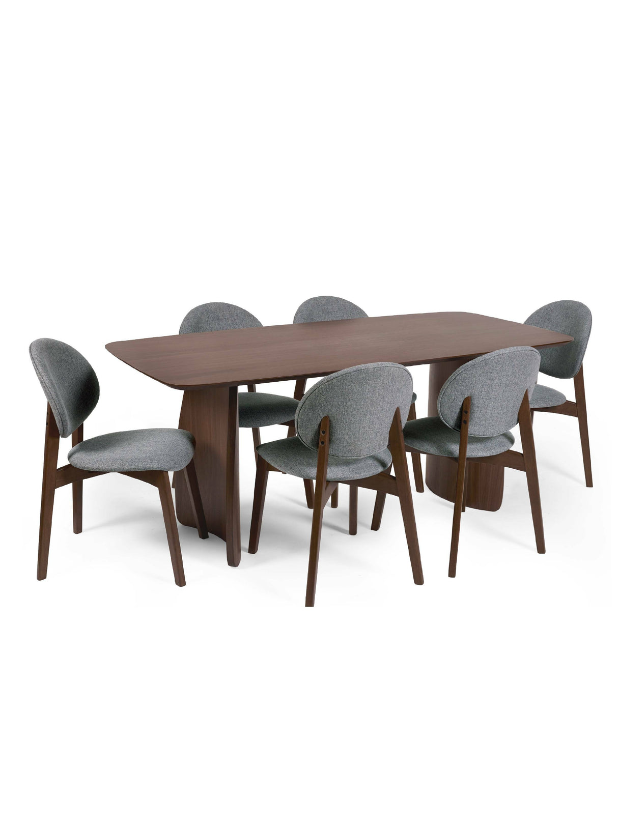 Artemis Curved Leg Rectangular 4-6 Seater Dining Table