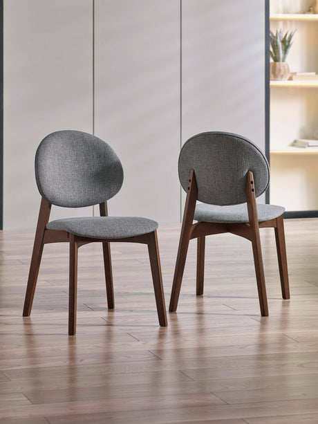 Artemis Upholstered Round Back Dining Chair (Set of 2)