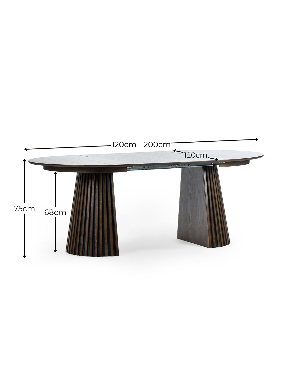 Arya Round to Oval Extending 4-6 Seater Dining Table