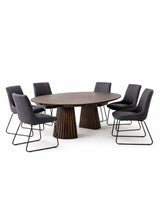 Arya Round to Oval Extending 4-6 Seater Dining Table