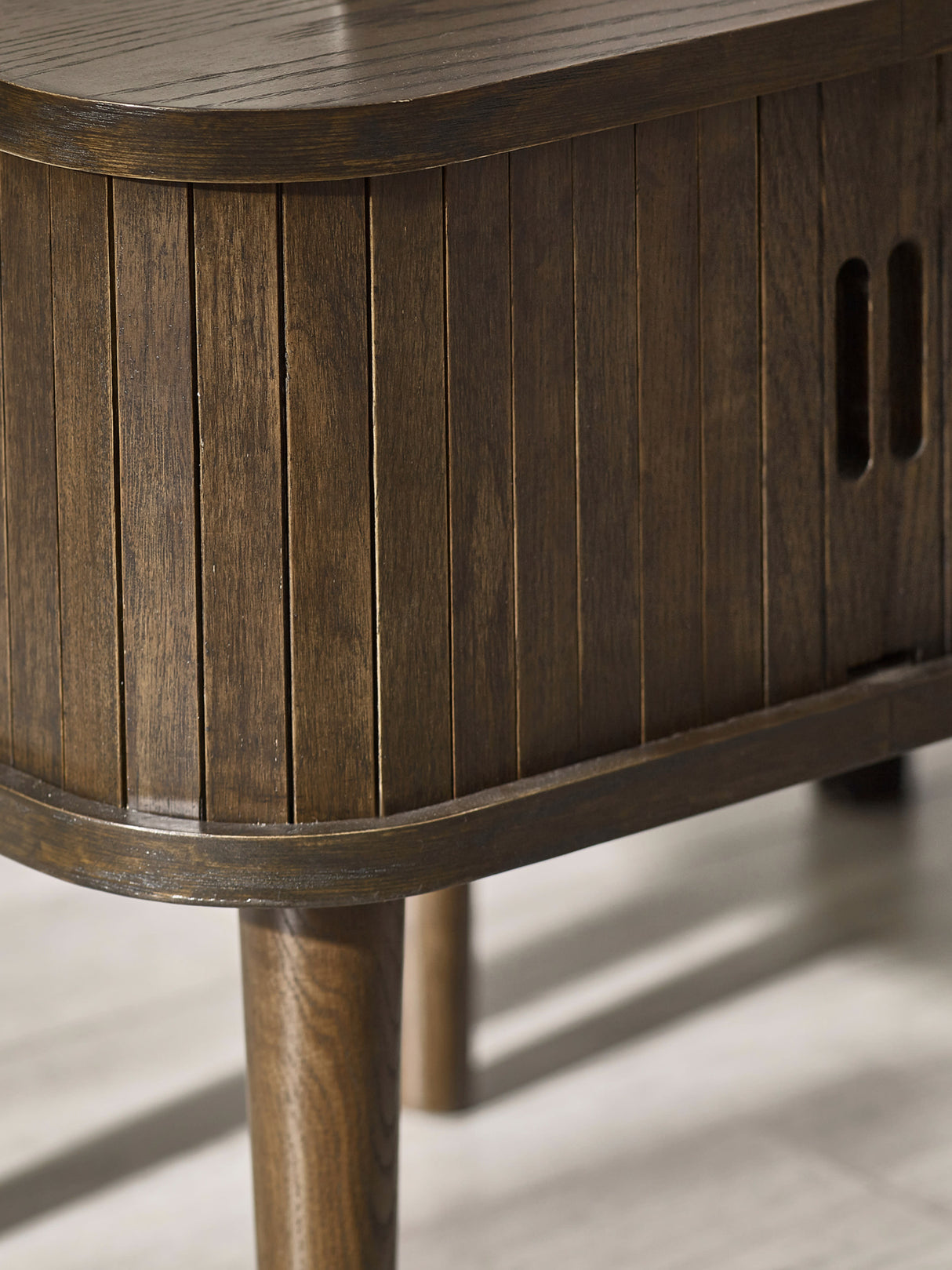 Arya Side Table with Sliding Door Storage