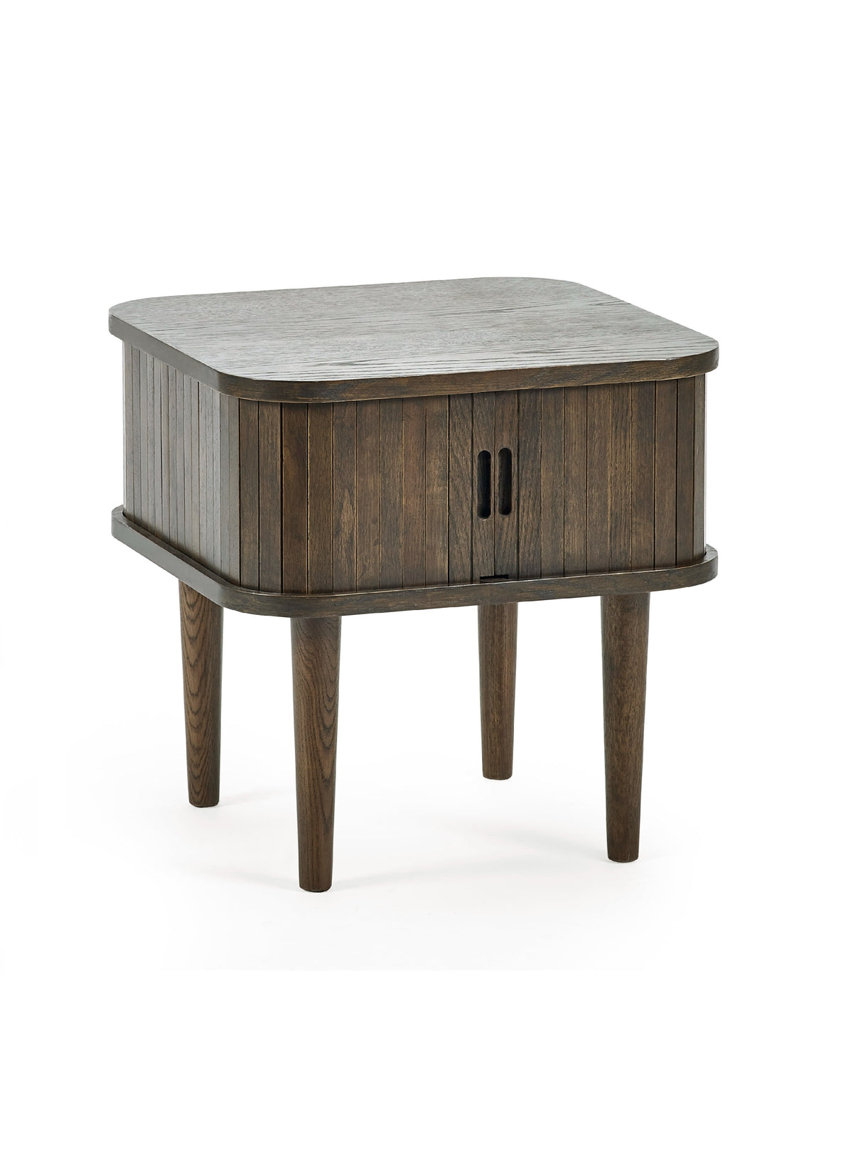 Arya Side Table with Sliding Door Storage