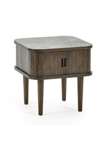 Arya Side Table with Sliding Door Storage