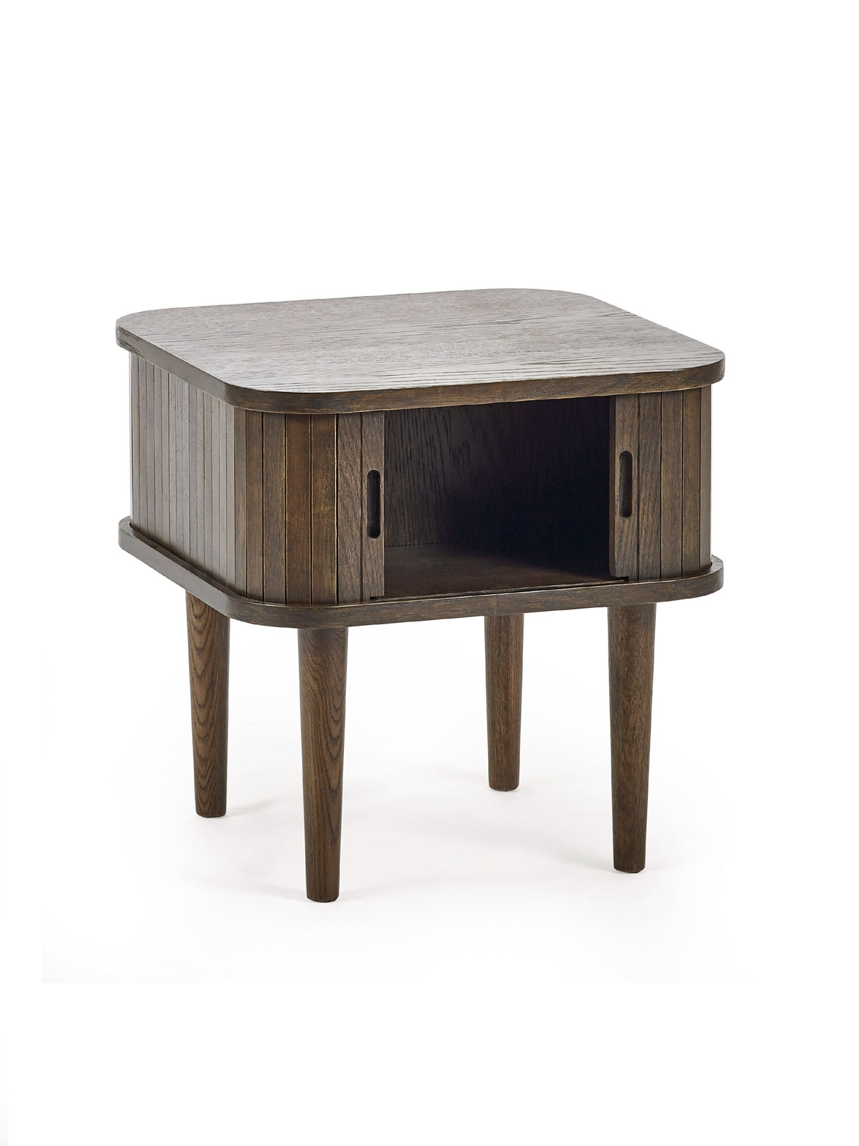 Arya Side Table with Sliding Door Storage