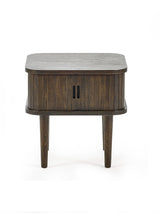 Arya Side Table with Sliding Door Storage