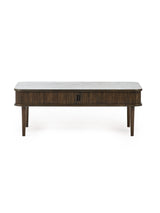 Arya Rectangular Coffee Table with Sliding Door Storage