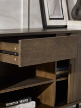 Arya Wide Sideboard with Sliding Door Storage