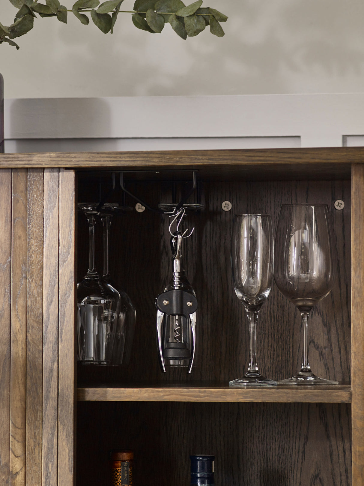 Arya Drinks Cabinet with Sliding Doors