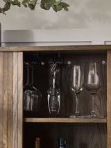 Arya Drinks Cabinet with Sliding Doors