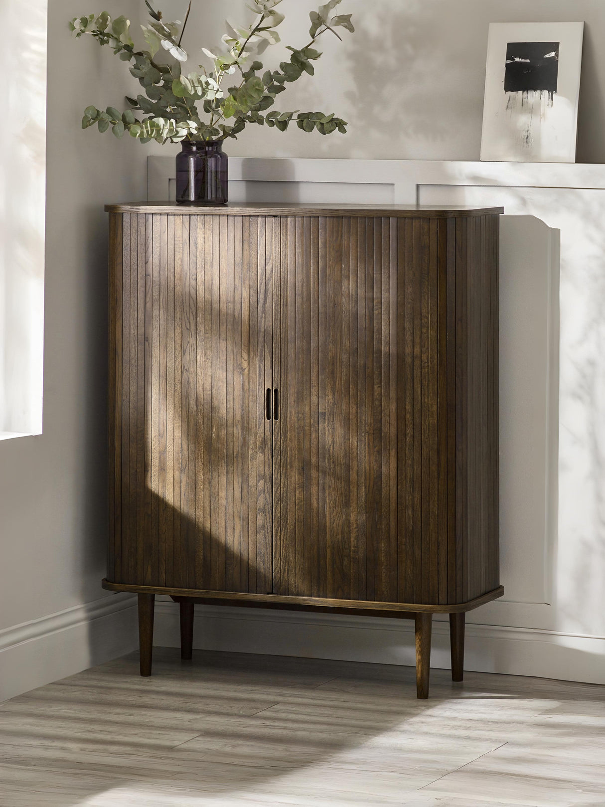 Arya Drinks Cabinet with Sliding Doors