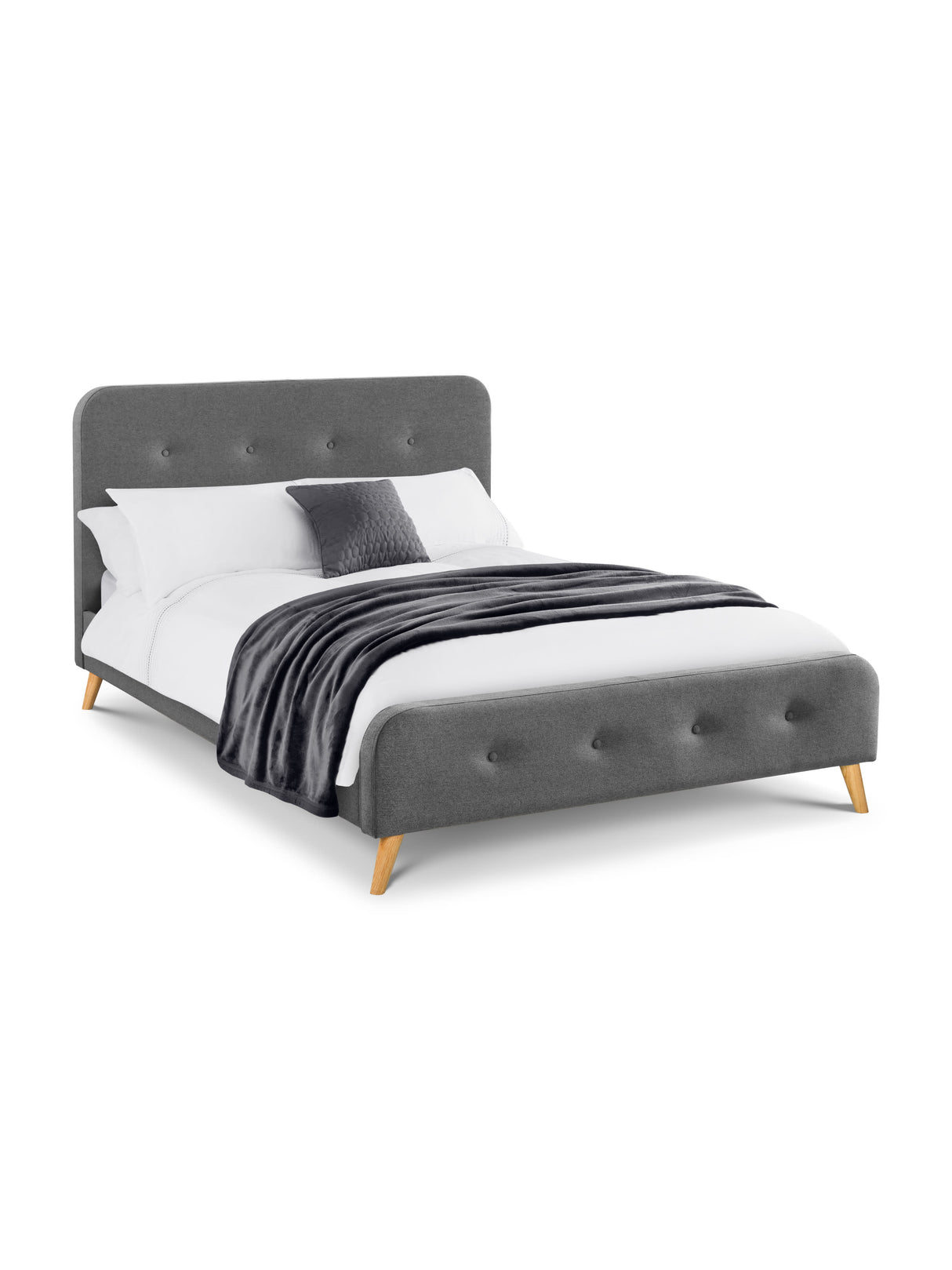 Astrid Fabric Button Upholstered Bed
