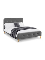 Astrid Fabric Button Upholstered Bed