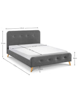 Astrid Fabric Button Upholstered Bed