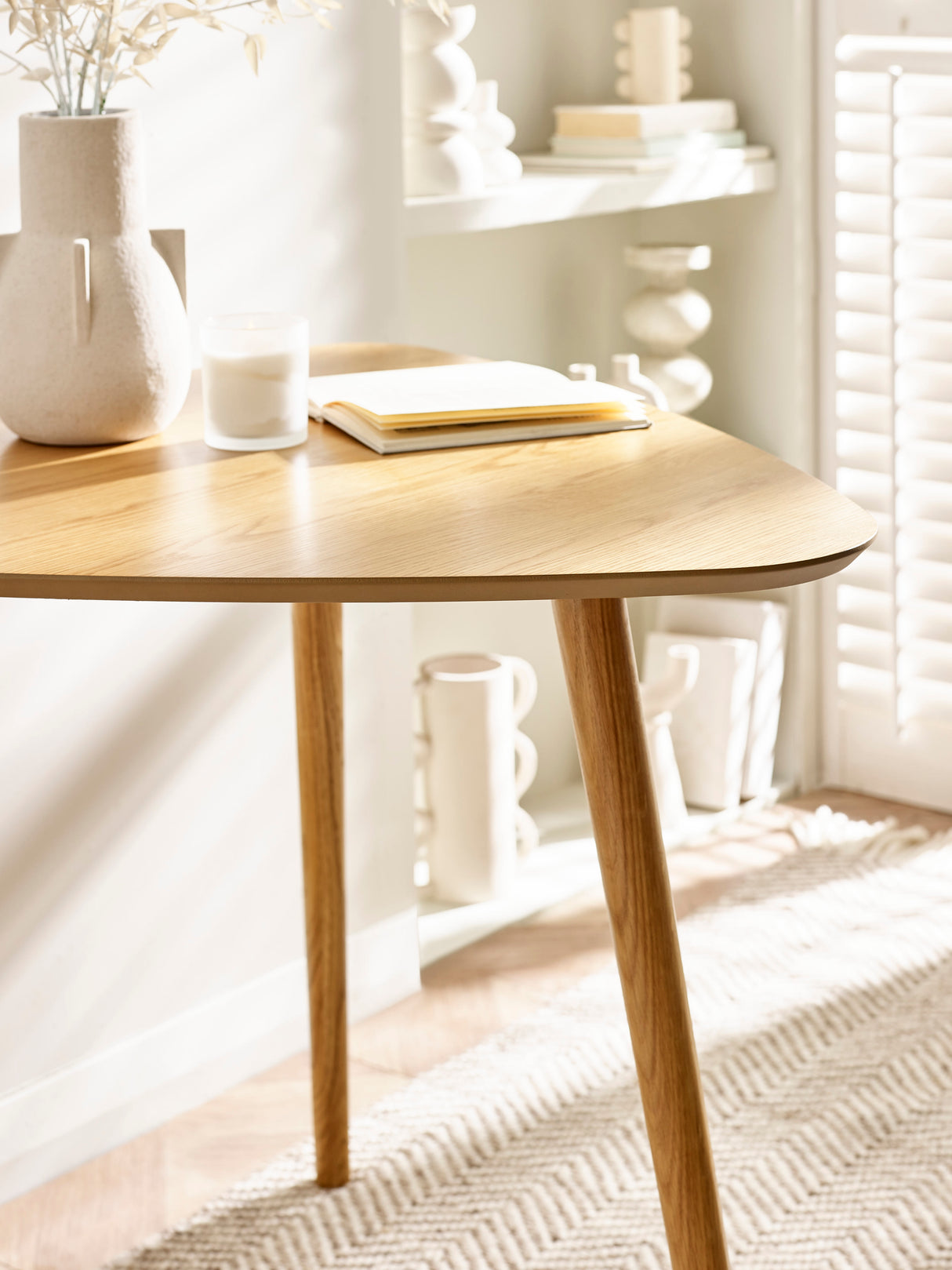Athena Triangular 2-3 Seater Dining Table