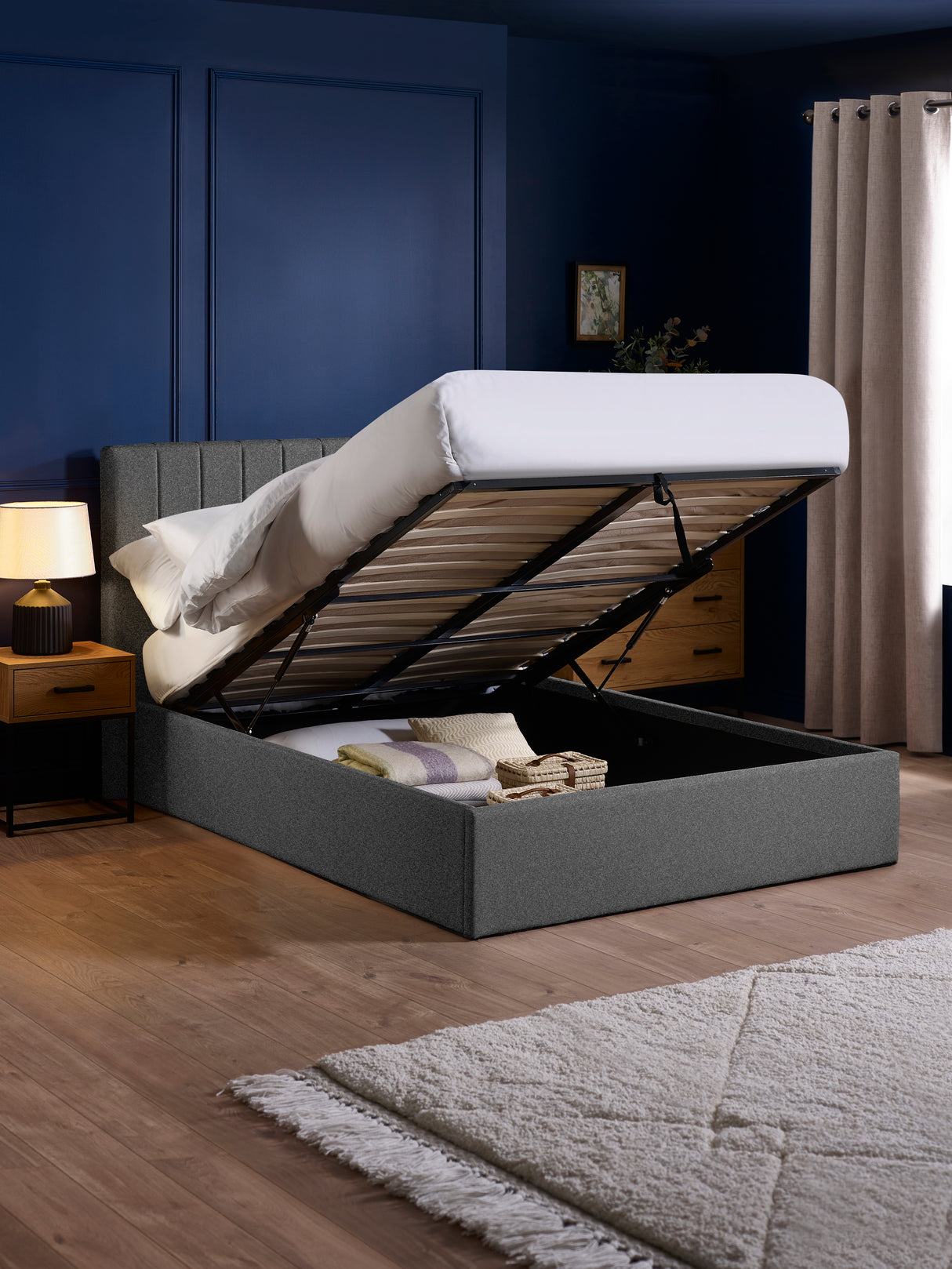 Aylen Upholstered Ottoman Storage Bed