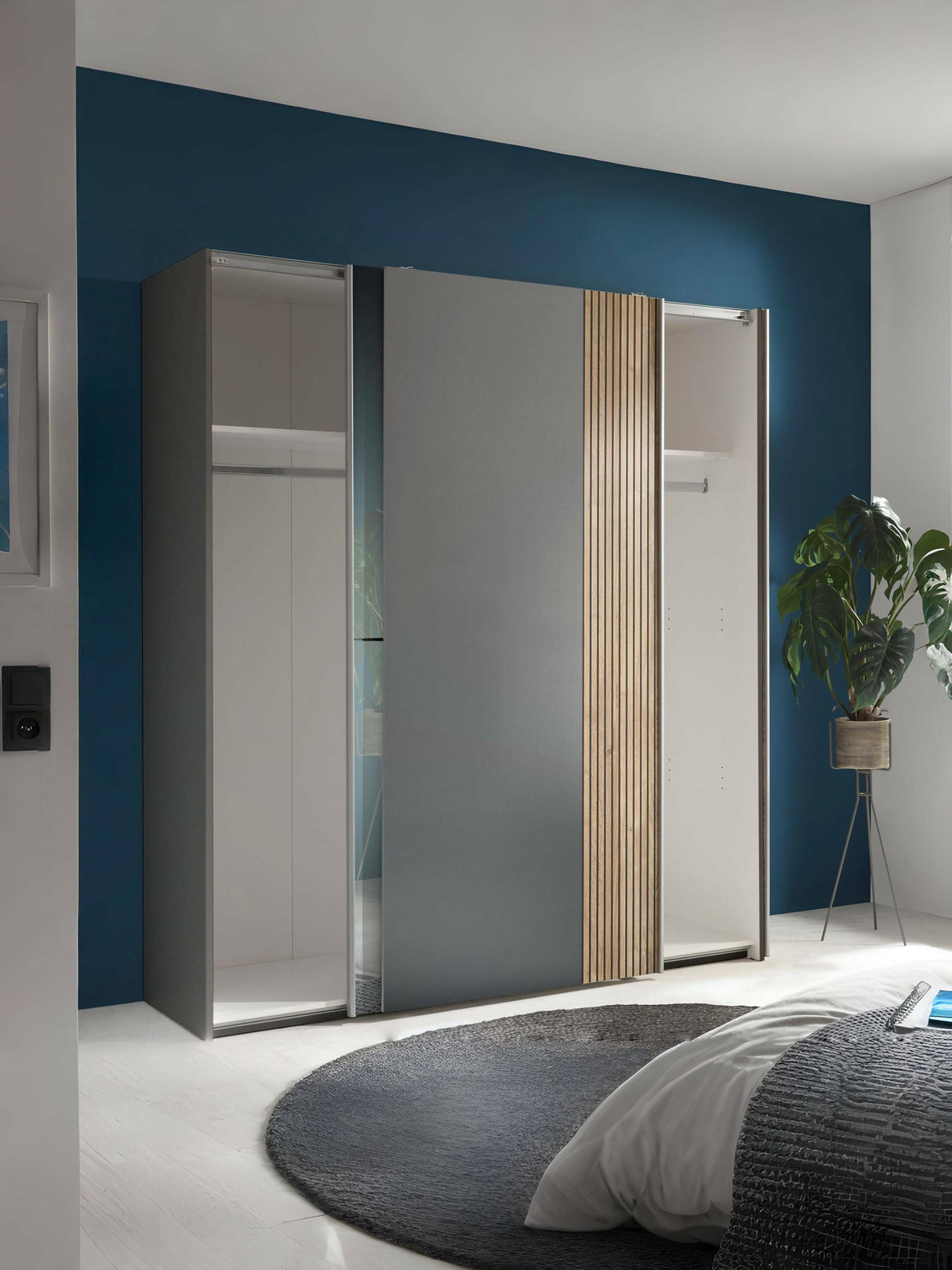 Berno Sliding Door Wardrobe with Mirror