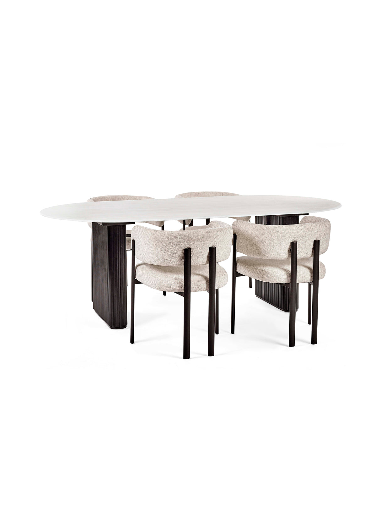 Bolivia Oval 6 Seater Dining Table