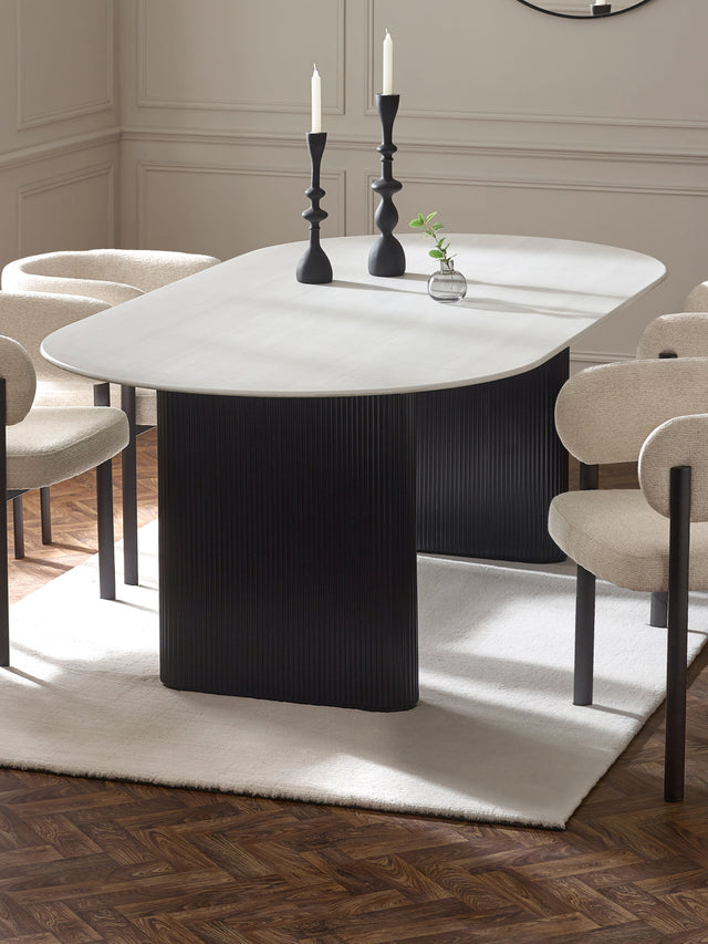 Bolivia Oval 6 Seater Dining Table